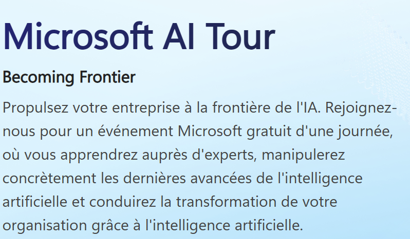 Microsoft AI Tour